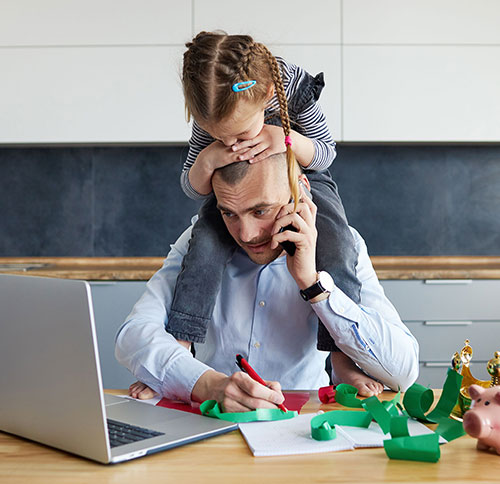  Aide garde d'enfant pendant le télétravail 